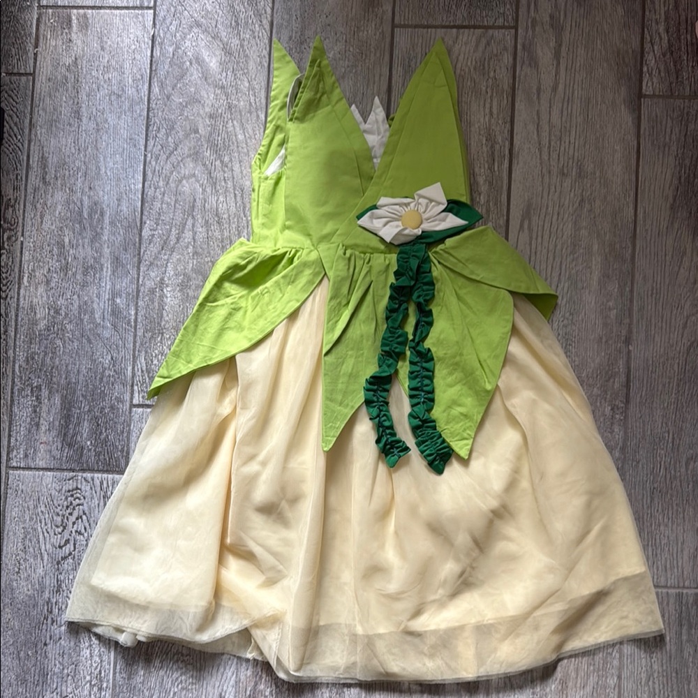 EUC Only Little Once-Green and Cream Fairy Costume for Kids